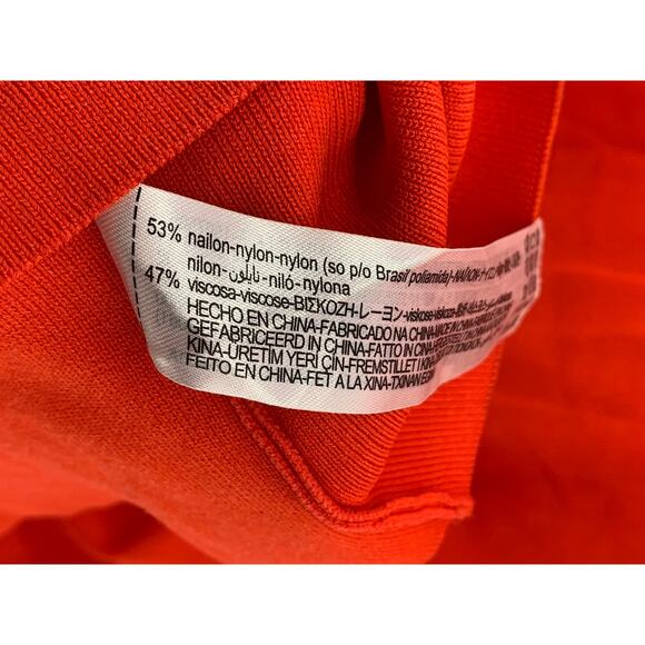 ZARA Women's Red Ribbed Crewneck Cutout Back Sleeveless Bodycon Maxi Dress SZ M - Picture 10 of 10